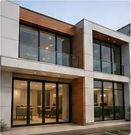 Luxury residence aluminium facade project