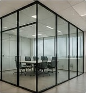 Corporate glass partition project