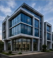 Commercial office aluminium glazing project