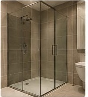 Modern bathroom shower enclosure project